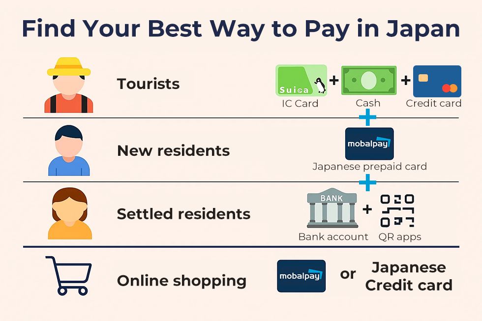 Find Your Best Way to Pay in Japan