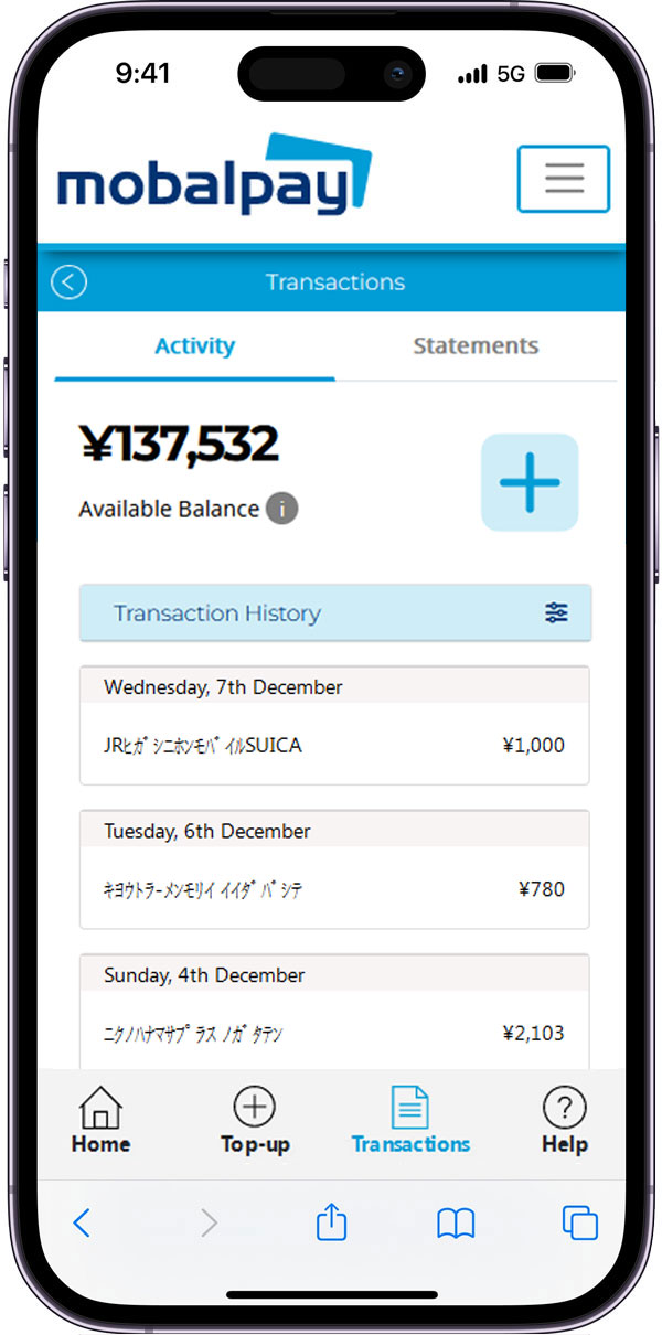 mobalPay transactions