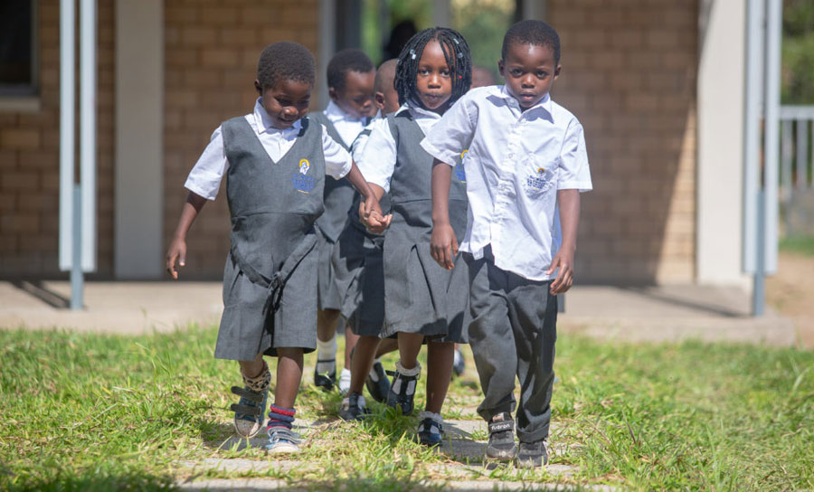 children smiling